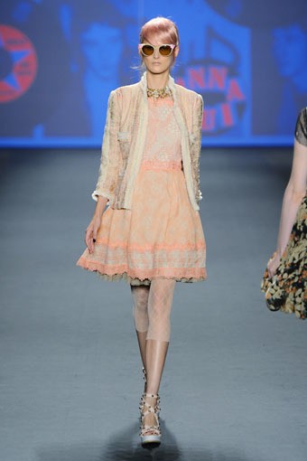Anna Sui, Spring/Summer 2013. New York Fashion Week SS 2013. [Photo by Frazer Harrison/Getty Images for Mercedes-Benz Fashion Week]