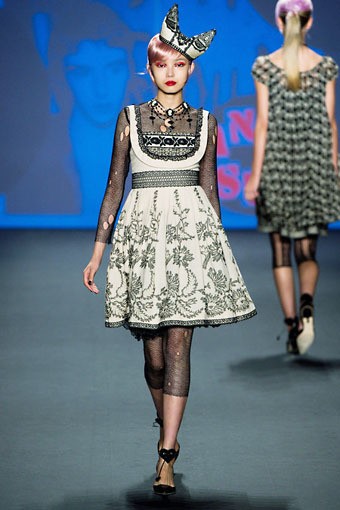 Anna Sui, Spring/Summer 2013. New York Fashion Week SS 2013. [Photo by Frazer Harrison/Getty Images for Mercedes-Benz Fashion Week]