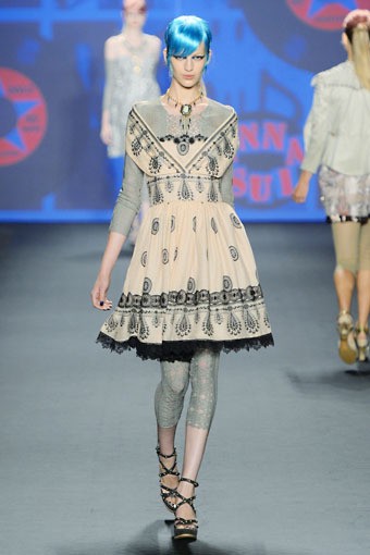 Anna Sui, Spring/Summer 2013. New York Fashion Week SS 2013. [Photo by Frazer Harrison/Getty Images for Mercedes-Benz Fashion Week]