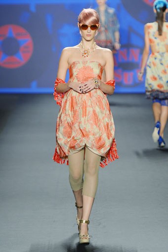 Anna Sui, Spring/Summer 2013. New York Fashion Week SS 2013. [Photo by Frazer Harrison/Getty Images for Mercedes-Benz Fashion Week]