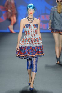 Anna Sui, Spring/Summer 2013. New York Fashion Week SS 2013. [Photo by Frazer Harrison/Getty Images for Mercedes-Benz Fashion Week]