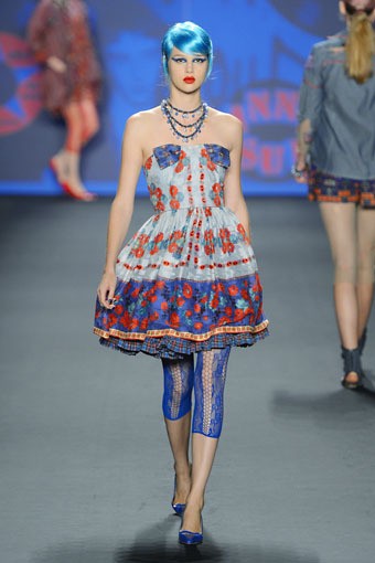 Anna Sui, Spring/Summer 2013. New York Fashion Week SS 2013. [Photo by Frazer Harrison/Getty Images for Mercedes-Benz Fashion Week]