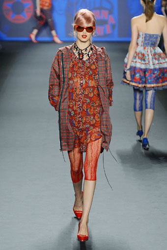 Anna Sui, Spring/Summer 2013. New York Fashion Week SS 2013. [Photo by Frazer Harrison/Getty Images for Mercedes-Benz Fashion Week]