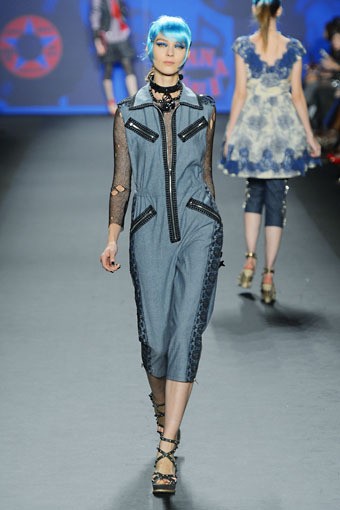 Anna Sui, Spring/Summer 2013. New York Fashion Week SS 2013. [Photo by Frazer Harrison/Getty Images for Mercedes-Benz Fashion Week]