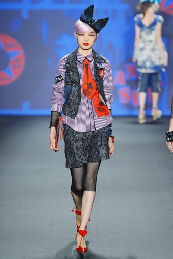Anna Sui, Spring/Summer 2013. New York Fashion Week SS 2013. [Photo by Frazer Harrison/Getty Images for Mercedes-Benz Fashion Week]