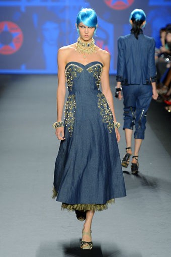 Anna Sui, Spring/Summer 2013. New York Fashion Week SS 2013. [Photo by Frazer Harrison/Getty Images for Mercedes-Benz Fashion Week]