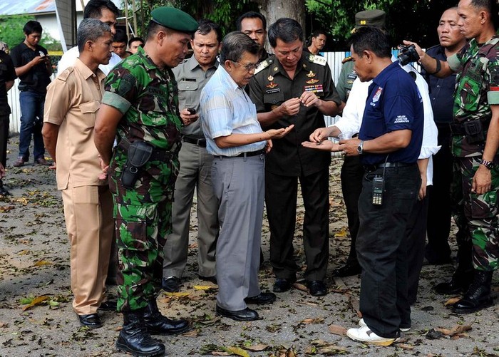 JK Tengok Lokasi Ledakan Bom di Poso