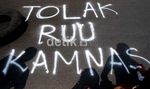 DPR Digeruduk Massa Tolak RUU Kamnas