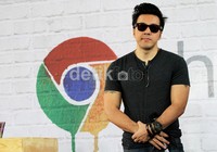 David tampil dengan baju ketat saat ditemui di acara Google Chrome di Epicentrum, Kuningan, Jakarta Selatan, Selasa (23/10/2012). (Gusmun/detikHot).