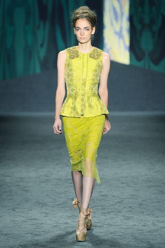 Vera Wang, Spring/Summer 2012. (Photo by Frazer Harrison/Getty Images for Mercedes-Benz Fashion Week)