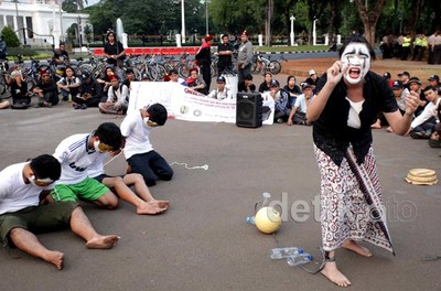 Aksi Teatrikal Sambut Sumpah Pemuda