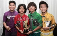 Boyband cilik Coboy Junior terpilih Rising Star Of The Year 2012. (dok detikHot).