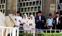 Rencananya penyembelihan baru akan dilakukan pada Jumat (26/10) sore. Sehingga daging baru akan dibagikan pada Sabtu (27/10) pagi. (setpres)