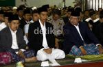 Salat Idul Adha, Jokowi Diapit SBY dan JK