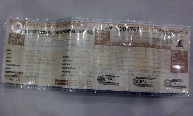 Hari Ini Terakhir Bayar Pajak Kendaraan Tanpa Denda