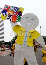 Aksi Mahasiswa Dukung KPK