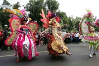 Kirab ini diikuti oleh 10.200 peserta yang menampilkan kebudayaan dari berbagai daerah baik tradisional maupun kontemporer.