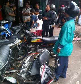 Diduga Sopir Ngantuk, Truk Seruduk 9 Motor
