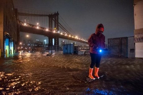 Manhattan Dilanda Banjir Akibat Topan Sandy