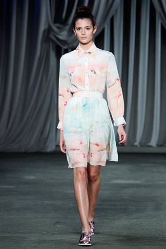 Christian Siriano, Spring/Summer 2013. New York Fashion Week 2013. [Photo by Mark Von Holden/Getty Images for Payless]