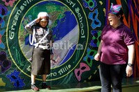 Faith, salah satu siswi Greensville Montessori School berkostum Polwan ala Briptu Eka ikut meramaikan Celebrate Hallowen.