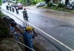 Truk Tangki Solar Terguling di Samarinda