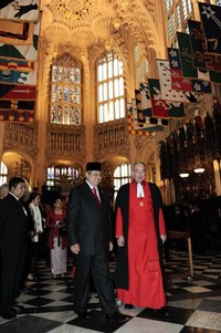 Presiden SBY tiba di Westminster Abbey. Cahyo Bruri Sasmito/Setpres.