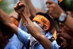 Ratusan Buruh Berdemo di Balai Kota