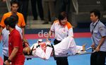 Atlet Taekwondo Adu Ketangkasan di YUTI Cup I