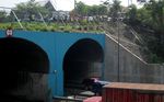 Bus Taruna Tabrak Dinding Terowongan Tol Semarang