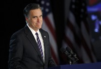 Perolehan Electoral College Mitt Romney 206 suara, dengan popular vote 1.318.823 suara. REUTERS/Shannon Stapleton.