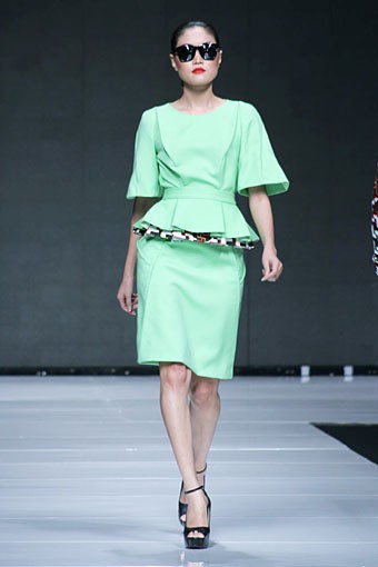 Lie Sang Bong Indonesia Today, The World Tomorrow. Jakarta Fashion Week 2013 at Plaza Senayan. Jakarta. [Foto: Mohammad Abduh/Wolipop]