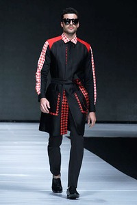 Lie Sang Bong Indonesia Today, The World Tomorrow. Jakarta Fashion Week 2013 at Plaza Senayan. Jakarta. [Foto: Mohammad Abduh/Wolipop]