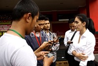 Rieke mengajak semua masyarakat Jabar berjuang bersama-sama untuk membuat perubahan. Ramses/detikcom.