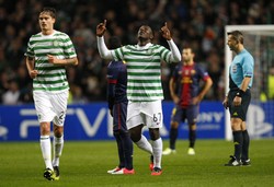 Kekalahan ini menghentikan rangkaian 12 laga tak terkalahkan secara beruntun yang didapat Barcelona di berbagai pertandingan resmi. Celtic kini punya tujuh poin dan bertengger di posisi dua klasemen. REUTERS/David Moir.