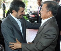 JK bertemu Ahmadinejad disela-sela Bali Democracy Forum V. (Dok JK)