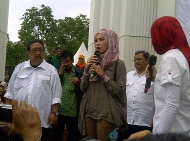 Rekan Artis Ramaikan Deklarasi Deddy Mizwar Jadi Cawagub Aher