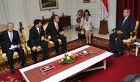 Ini merupakan kunjungan kesekian kalinya Akio Toyoda ke Indonesia, Akio Toyoda sebelumnya di tahun lalu juga sempat bertemu Presiden SBY. dok toyota
