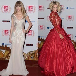 Parade Artis di Red Carpet di MTV EMA 2012