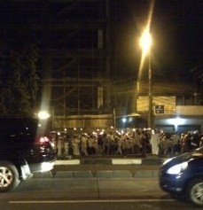 Ada Pawai Obor, Lalin Warung Buncit Arah Ragunan Macet