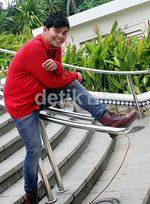 Indra Bekti Selalu Ceria