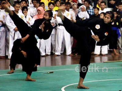 Para Pesilat Unjuk Kemampuan di TMII