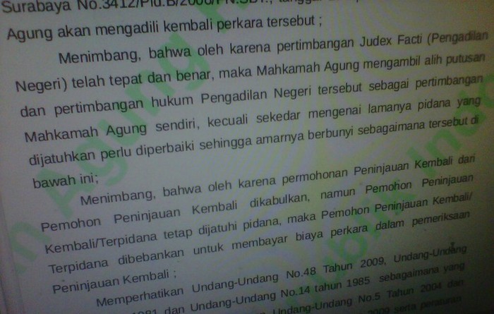 Mengapa Hanya Hakim Agung Yamani yang Disalahkan?