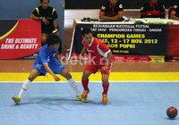Kedua tim, baik Perbanas dan UKI menampilkan permainan seru dan saling menyerang.
