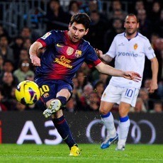 Messi Dua Gol, Barca Kalahkan Zaragoza 3-1