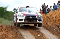 Tampil dengan Mitsubishi Lancer Evolution X yang dinamai Sadira, pereli asal Sulawesi Selatan ini tampil dominan pada keseluruhan lomba.