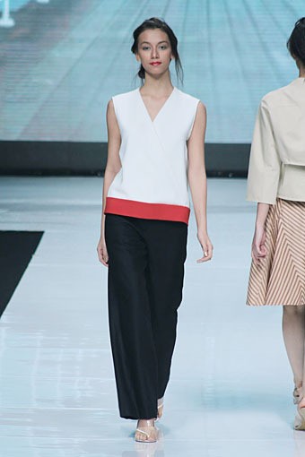 Auguste Soesastro, Kromo Spring/Summer 2013. Jakarta Fashion Week 2013, at Plaza Senayan, Jakarta. (Photo by Mohammad Abduh/Wolipop)