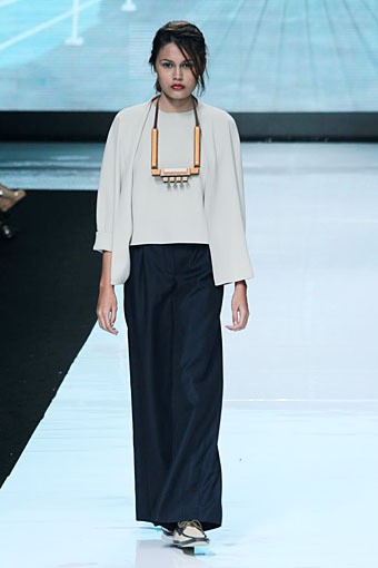 Auguste Soesastro, Kromo Spring/Summer 2013. Jakarta Fashion Week 2013, at Plaza Senayan, Jakarta. (Photo by Mohammad Abduh/Wolipop)