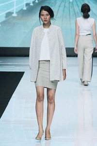 Auguste Soesastro, Kromo Spring/Summer 2013. Jakarta Fashion Week 2013, at Plaza Senayan, Jakarta. (Photo by Mohammad Abduh/Wolipop)