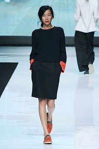 Auguste Soesastro, Kromo Spring/Summer 2013. Jakarta Fashion Week 2013, at Plaza Senayan, Jakarta. (Photo by Mohammad Abduh/Wolipop)